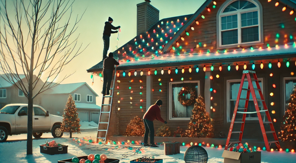 Xmas Lighting Installation Process